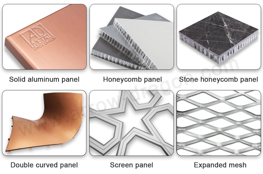 Custom Size Laser Cut Aluminum Wall Cladding for Commercial Building